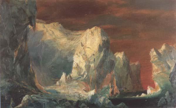 Frederic E.Church Study for The Icebergs